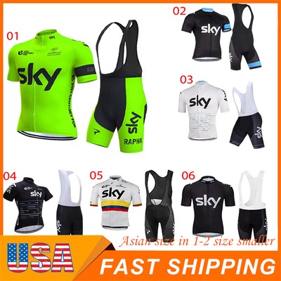 Men's Cycling Jersey Suit Short Sleeve Bicycles Jersey Bib Short With 3D Padded