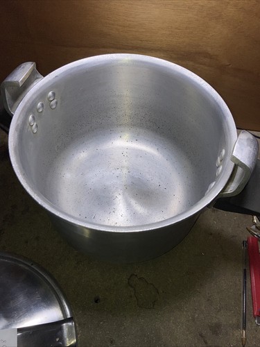 (D8) ANCIENNE COCOTTE MINUTE SEB 8 LITRES EN ALUMINIUM VINTAGE - Picture 8 of 10