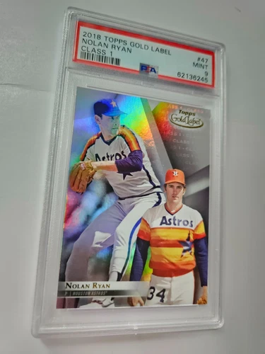 2018 Topps Gold Label Nolan Ryan #47 Class 1  Texas Ranger PSA 9