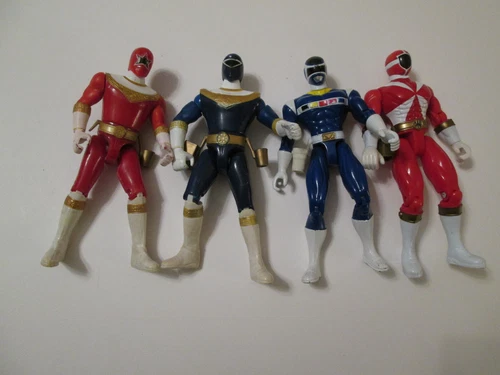 Vintage Bandai Power Rangers 6" Zeo and In Space Action Figure Lot