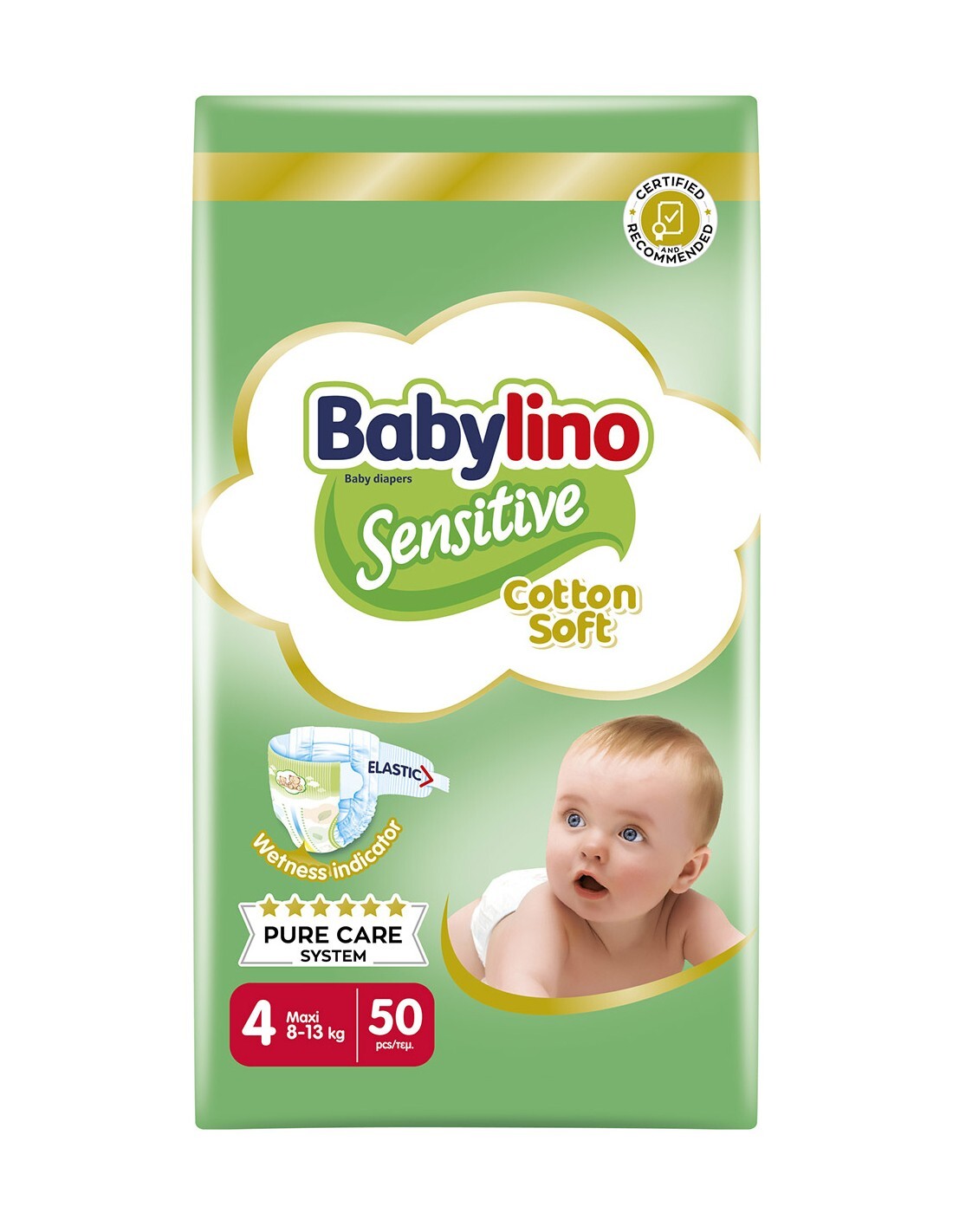 Babylino Sensitive Tg.4 Maxi Tripack 8-13kg 50pz