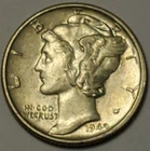 #2 About Uncirculated++ 1942 P Nicer Low Mintage Mercury Dime