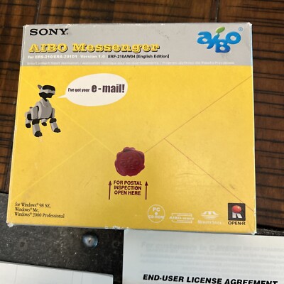 SONY AIBO MESSENGER SOFTWARE ERF-210AW04(ENG) for ERS-210