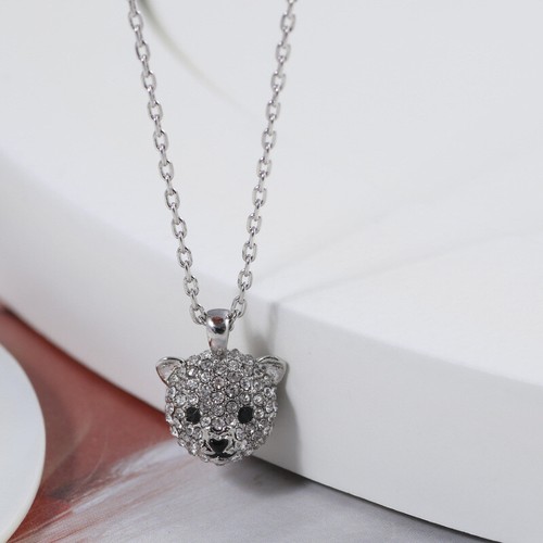 Teddy Bear Pave Cartoon Necklace | eBay