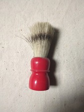 Vintage Made Rite USA Sterilized Shaving Brush 7 Red