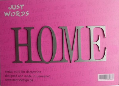 Schriftzug HOME aus Metall Shabby Chic als Geschenk für die Ewigkeit  