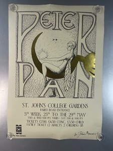 Peter Pan St. John's College Gardens Poster 1993 Wadham College Oxford Box Offic
