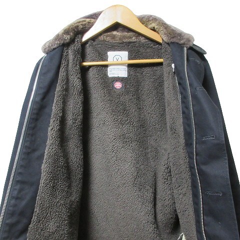 Visvim Deckhand Jkt Deck Jacket Sheep Fur Lining Boa Zip Up Visvim Deckhand Jkt Deck Jacket Sheep Fur Lining Boa Zip Up