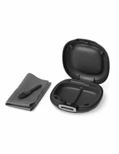 Oticon Hard Plastic Hearing Aid Case w/ Cleaning Brush and Cloth **USA Seller**