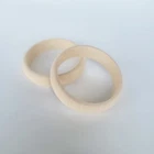 Wooden Round Bangles, Set of 2, Height 2 cm, - Decoupage / Unpainted