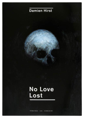 Damian Hirst Poster Love Lost ing Skull Size 33.11 × 23.39 in 