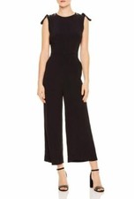 SANDRO Ermeline Lace-Up Shoulder Wide-Leg Jum...