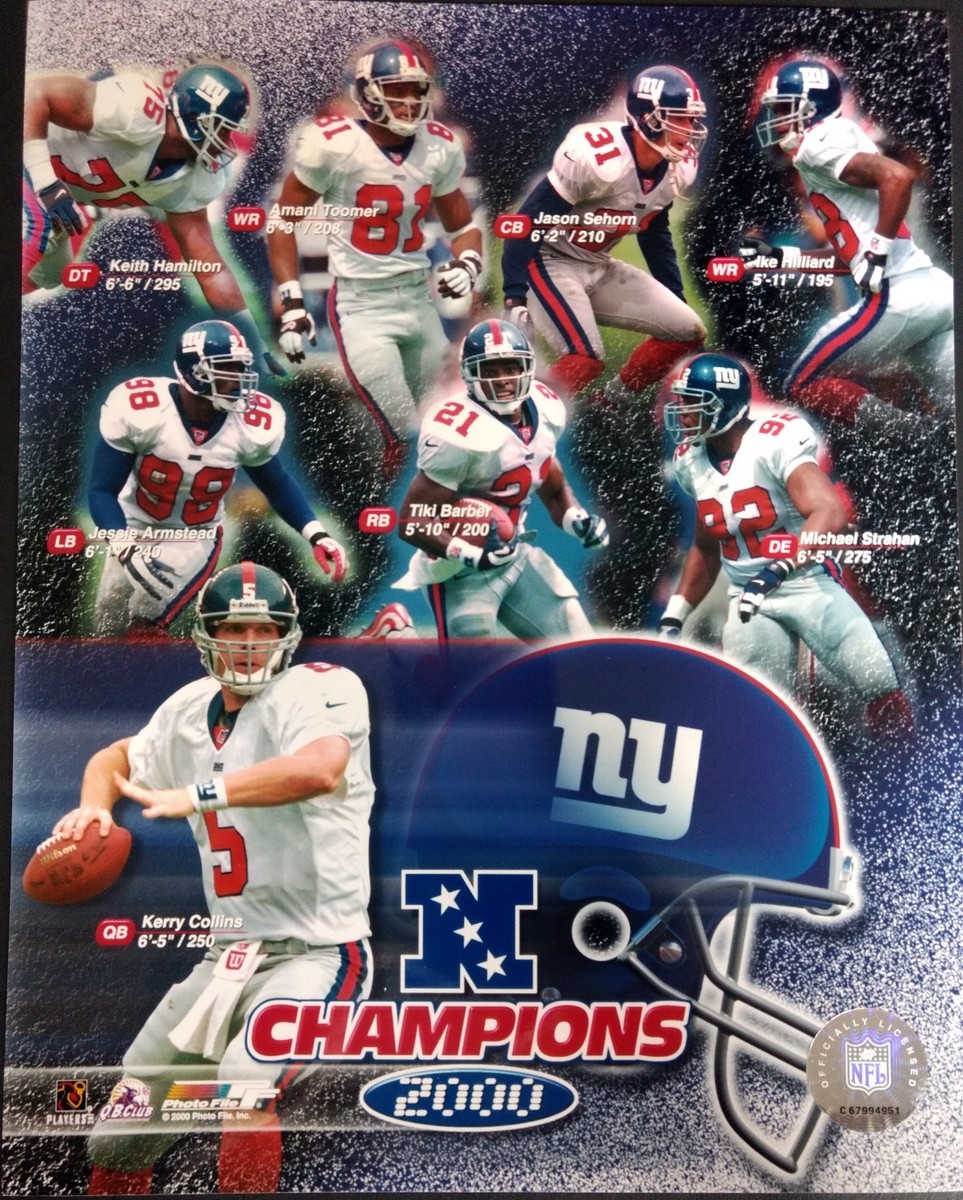 New York Giants 2000 NFC CHAMPIONSHIP COMPOSITE 8x10 Photo #1 | eBay