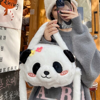 Cute 3D Panda Crossbody Phone Bag For Girls & Teens – Stuffed Animal Messenger Purse With Adjustable Strap, Lightweight - View #3