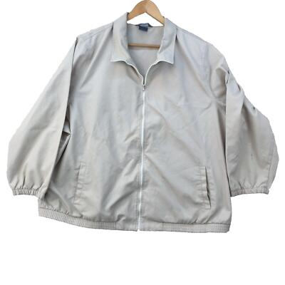 Vintage Koret Luxus Design beige Polyester Baumwolle Jacke Damengröße UK Large