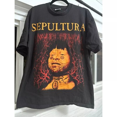 SEPULTURA Tシャツ 94年購入 Lサイズ ブラック　90s Sepultura Music Metal Vintage 90's Black Unisex T-shirt