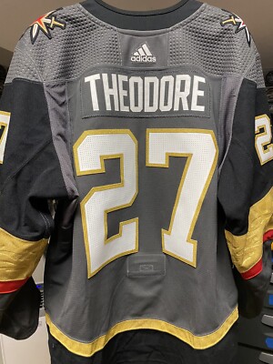 Vegas Golden Knights Game Worn Jersey SHEA THEODORE 2018-19 Meigray Home  Grey