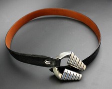 Fahrenheit NY Lizard Leather Belt+Buckle Snake Cobra Made In USA Connie Bates