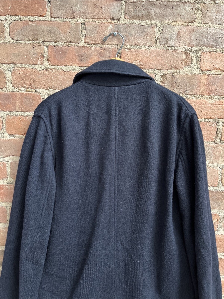 Hartford Men's Knit Jacket, Sz Medium, Navy 100% Wool | eBay