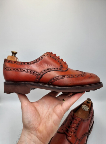 RESOLED Vintage Edward Green 58 Último Bronceado Calzado Vagabundo Reino Unido 7 7,5 UE 41 EE. UU. 8 - Imagen 14 de 17
