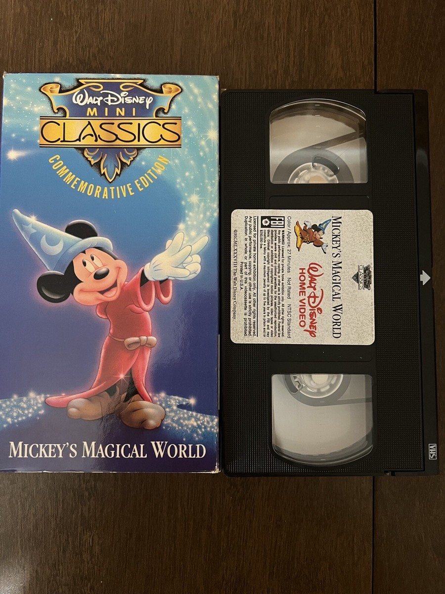 Walt Disney Mini Classics Mickeys Magical World VHS, 1988