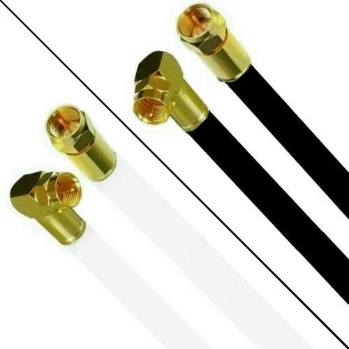 Fritz!Box 6591 Cable Router Netzwerk Anschlusskabel Kabel 8K Gerade/Winkel Gold
