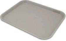 Carlisle Foodservice Products Cafe Plastic Fast Food Tray, 14" X 18", Gray