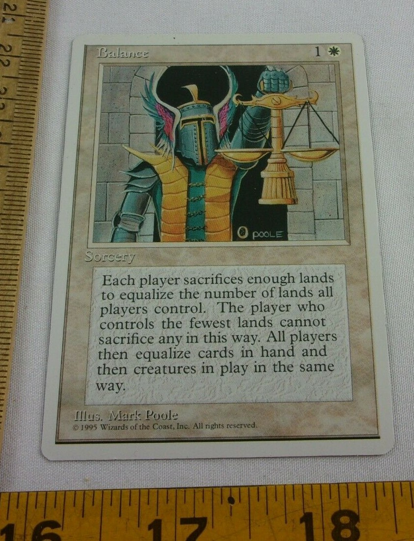 Balance 1995 Magic the Gathering MTG CCG 4th ed | eBay