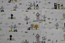Riley Blake Halloween Fabric 18x21 FQ Mummy Ghost Frankenstein Witch