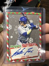 2022 Leaf Holiday Packs Happy Holidays Auto Jake Fox #HH-JF1 Auto Blue Jays