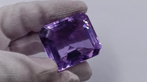 TOP QUALITY AAA PURPLE OPAL EGL UNTREATED EMERALD SHAPE 275 CT LOOSE GEMSTONE - Video 1 of 1