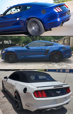Carbon Fiber Textured Fuel Door Cover For 2015-2023 Ford Mustang 5.0 / Ecoboost