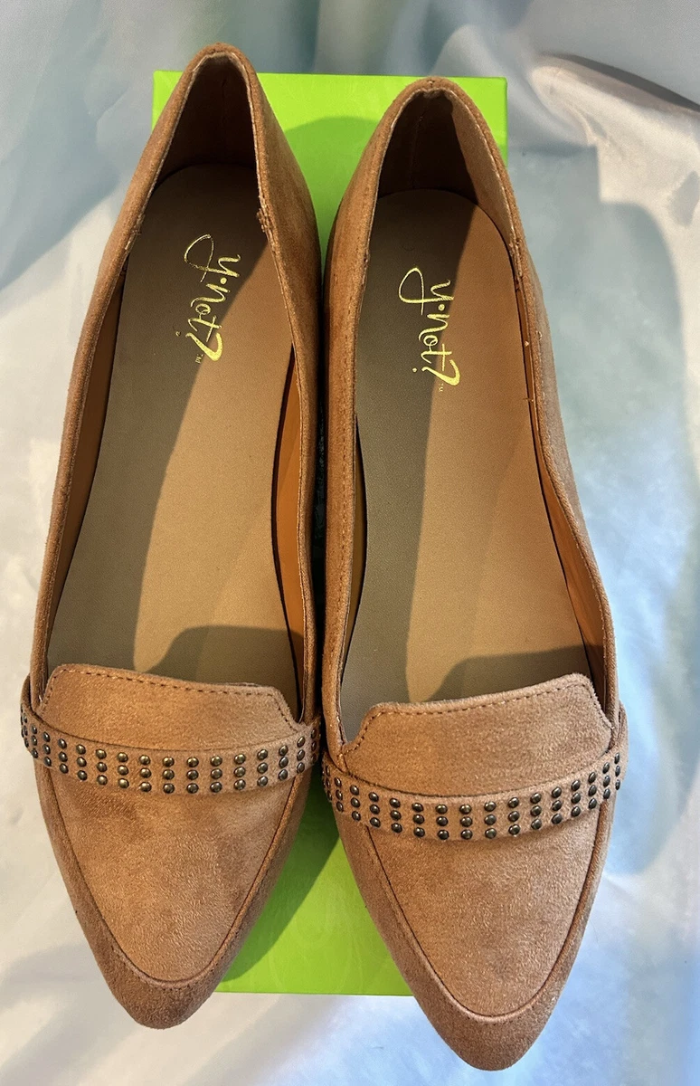 y not Shoes Women Stargazer Size 8.5 M Color Tan Brown Flats New With Box