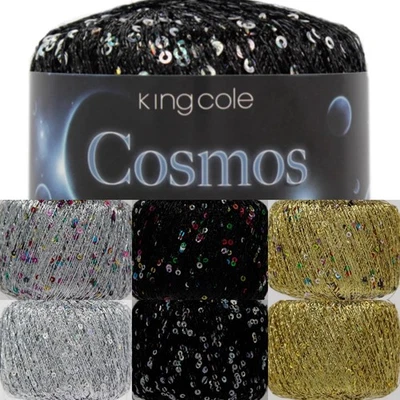 King Cole Cosmos - 25g - 76% Glitter Yarn & 24% Payette