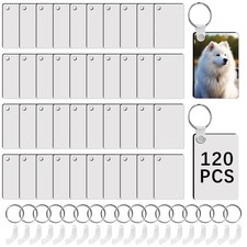 240Pcs Sublimation Keychain Blanks Double Sides 80 MDF Sublimation Keychains