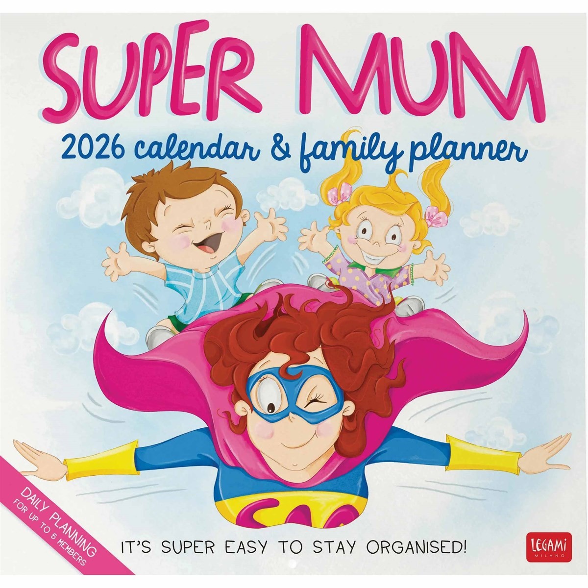 Super Mum Family Planner 2026, Family Planners, Month To View, Family, Gift