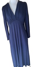 Quince Medium Navy Blue Long Dress