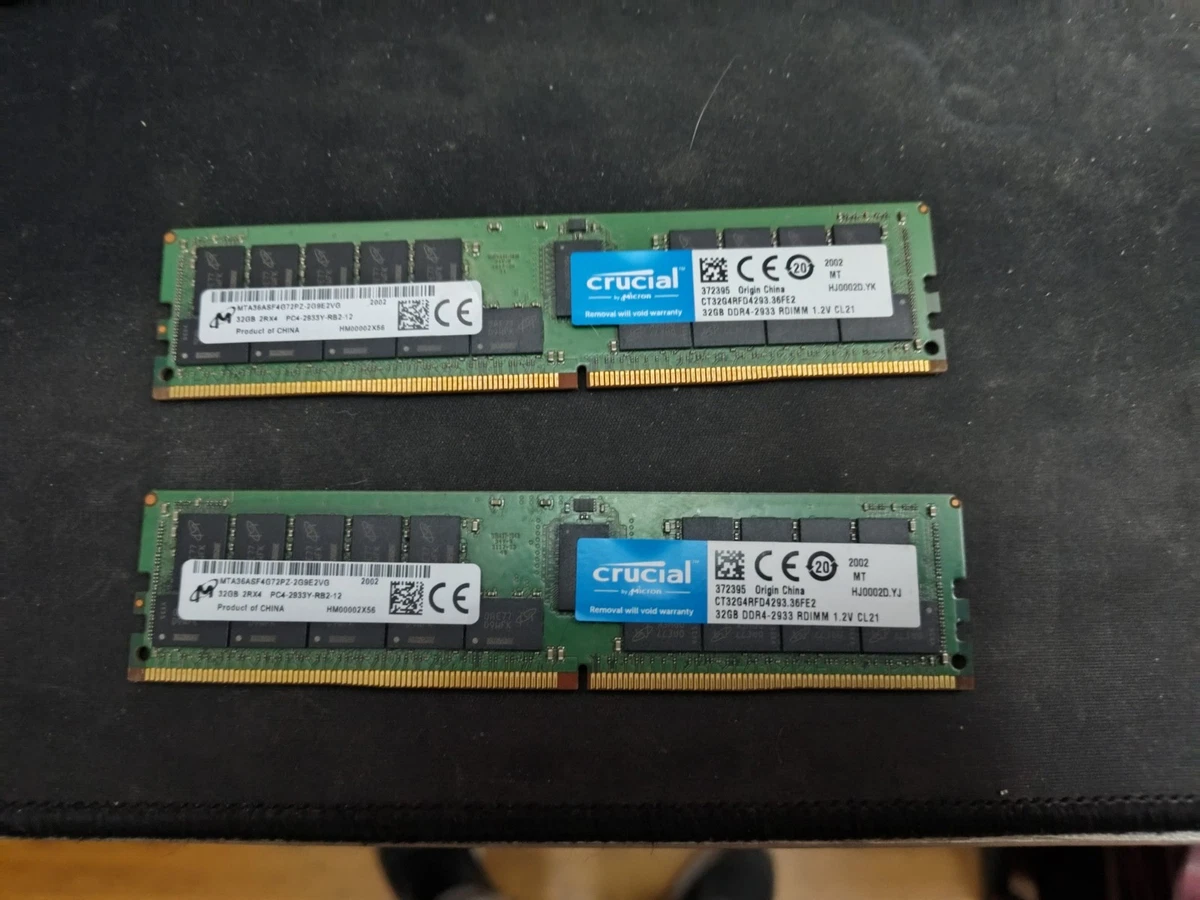 Crucial DDR4 SDRAM 64 GB Total Capacity Memory (RAM) for sale | eBay