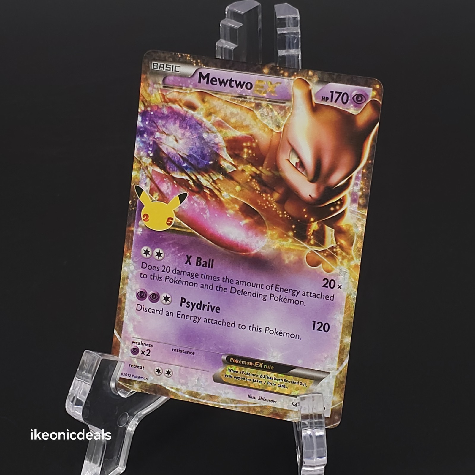 Mewtwo EX 54/99 Classic Collection Celebrations: Classic Collection Pokemon NM