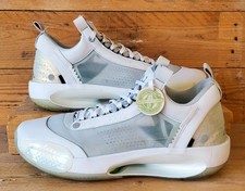 Nike Air Jordan 34 Pure Money Textile Trainers UK10/US11/EU45 CU3473-100 White