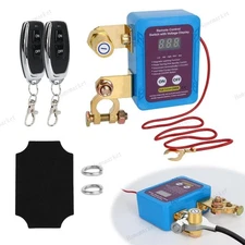 Remote Battery Disconnect Switch 12V/24V 240A Kill Switch LED Voltmeter Display～