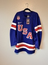 NEW NIKE TEAM USA 2026 OLYMPIC HOCKEY JERSEY BLANK BLUE 1960 MULTIPLE SIZES