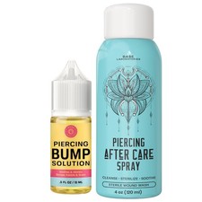BASE LABORATORIES Piercing Aftercare Kit, Saline Spray 4.5 Ounce Pack of 1