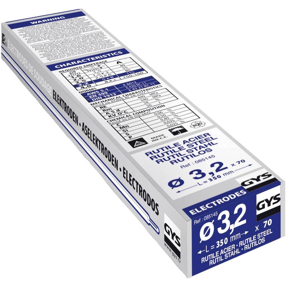 Baguettes de soudure GYS 350 mm pour réparer une grille en métal extérieur