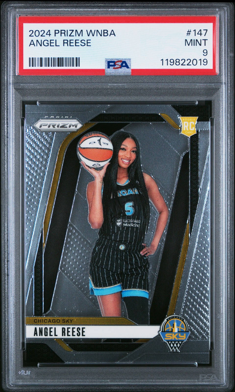 2024 PANINI PRIZM WNBA #147 ANGEL REESE ROOKIE RC PSA 9