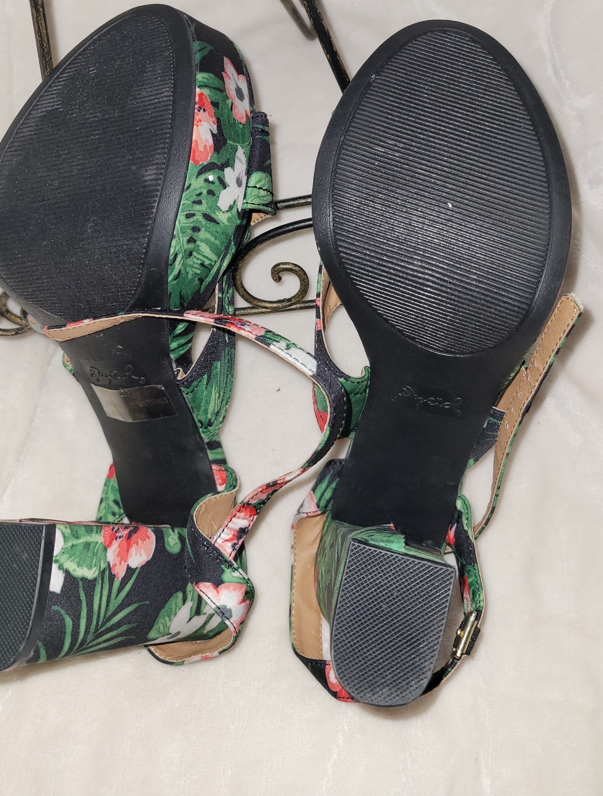 Qupid Tropical Print Thick Rectangular Strapped H… - image 9