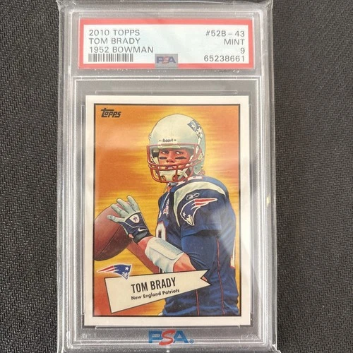 2010 Topps Tom Brady 1952 Bowman PSA 9