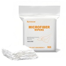 Microfiber Wipes 9"x9" 50 Pcs,Class 100, 180GSM Superfine Lint Free Cloths C...