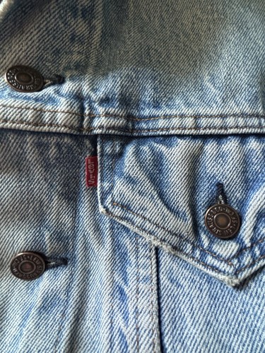 VTG 70s 80s Levi’s Type 3 Trucker Jacket 2 Pocket Size 36 Made In USA - Picture 3 of 15