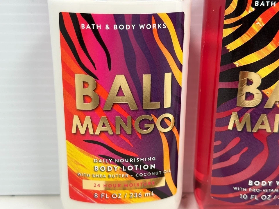 Bath & Body Works Bali In Mango Shower Gel/Body Wash  10 oz, Body Lotion 8oz NEW - Image 2 of 4